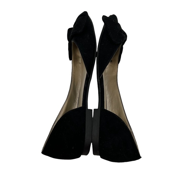 a.n.a Black Suede D’Orsay Pointed Toe Flats Size 7 Women’s - Picture 5 of 7